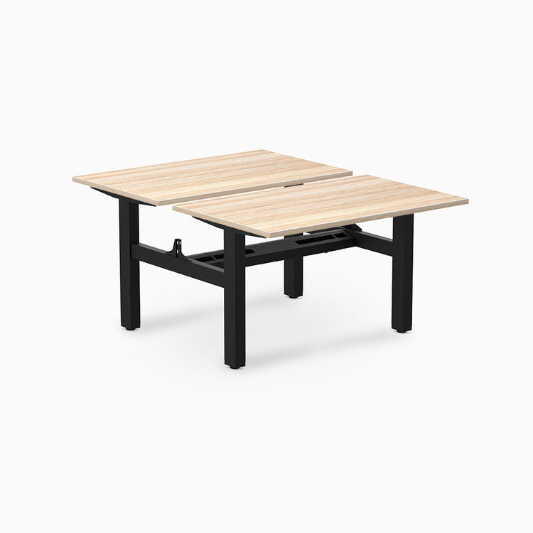 Desky Back to Back Zero Melamine Fixed Workstation
