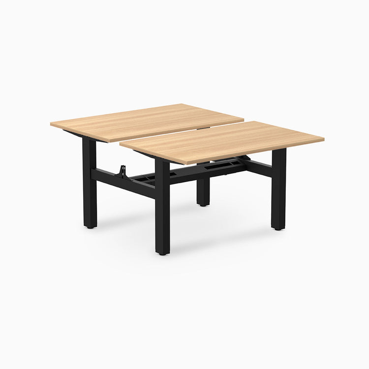 Desky Back to Back Zero Melamine Fixed Workstation