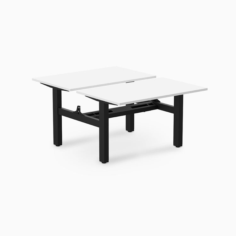 Desky Back to Back Zero Melamine Fixed Workstation