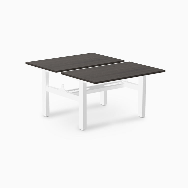 Desky Back to Back Zero Melamine Fixed Workstation