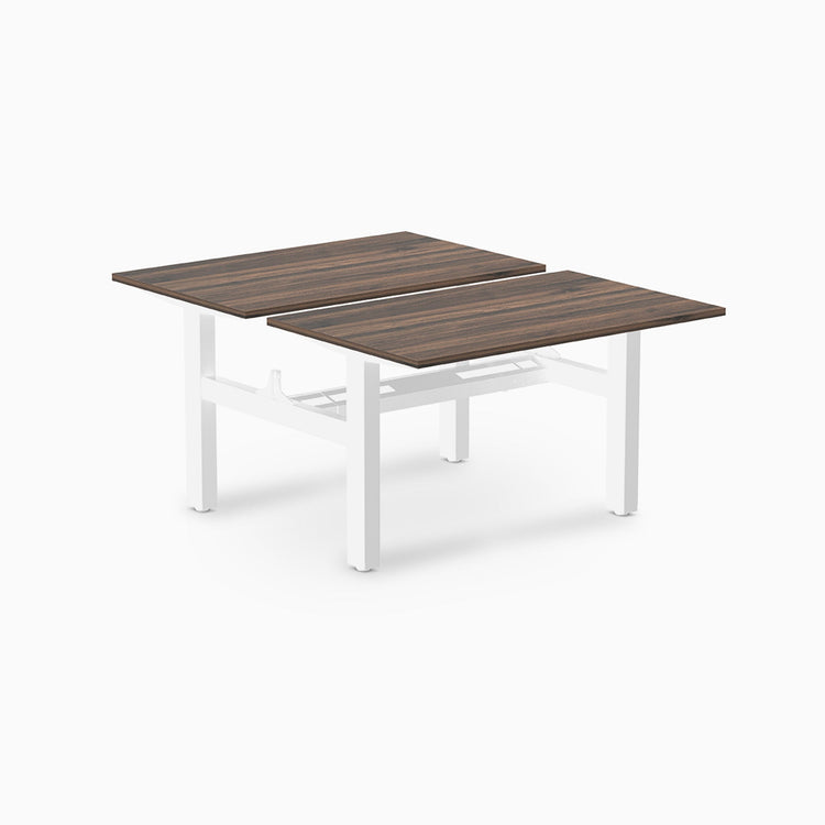 Desky Back to Back Zero Melamine Fixed Workstation