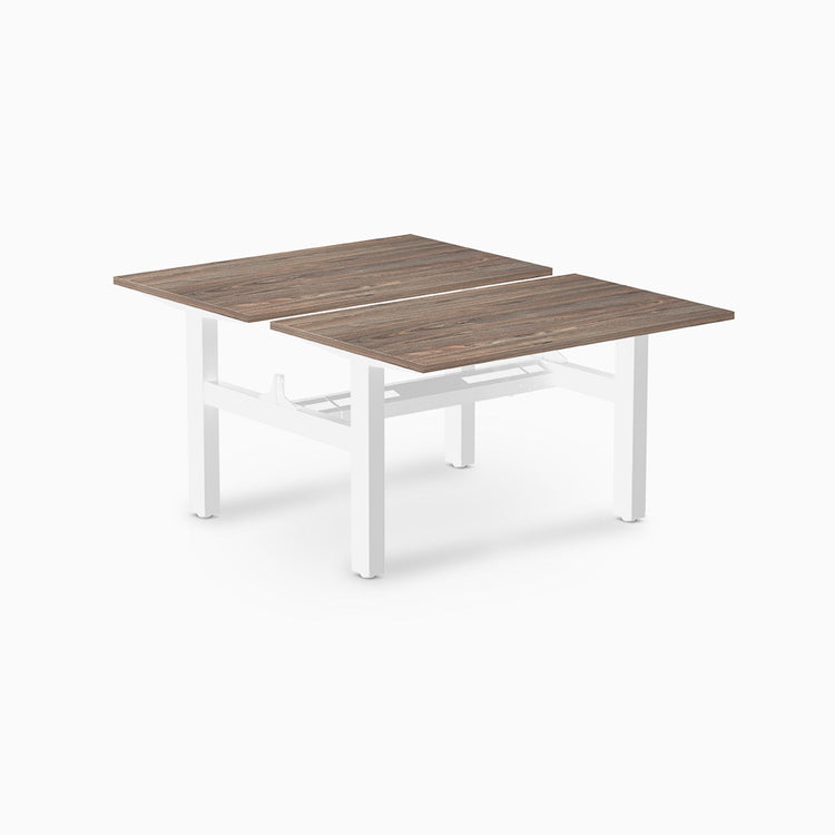 Desky Back to Back Zero Melamine Fixed Workstation