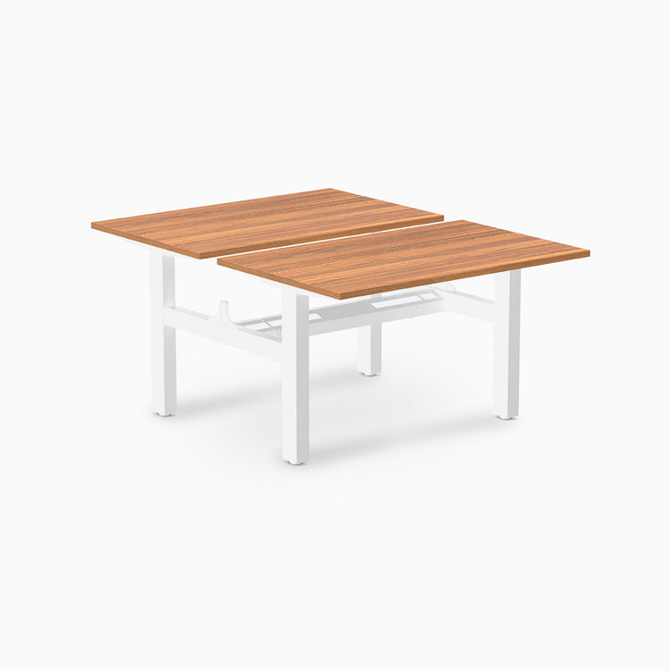 Desky Back to Back Zero Melamine Fixed Workstation