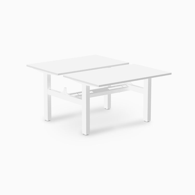Desky Back to Back Zero Melamine Fixed Workstation
