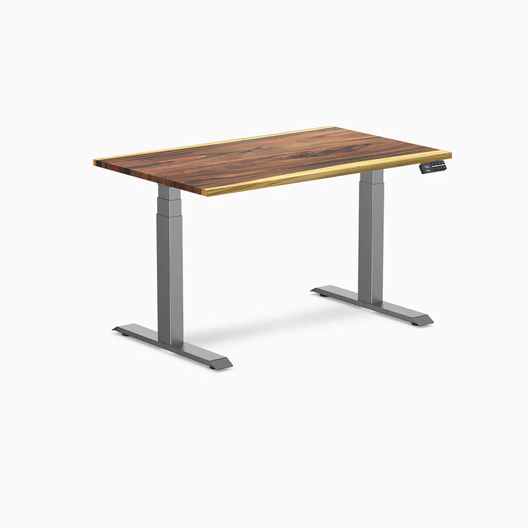 Desky Dual Hardwood Sit Stand Desk