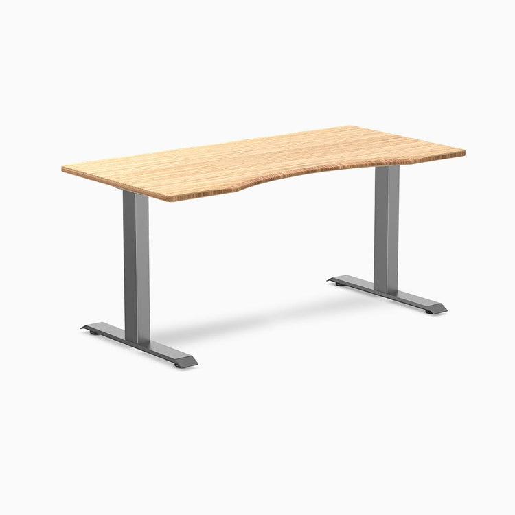 Desky ergo bamboo with space gray legs 1500mm