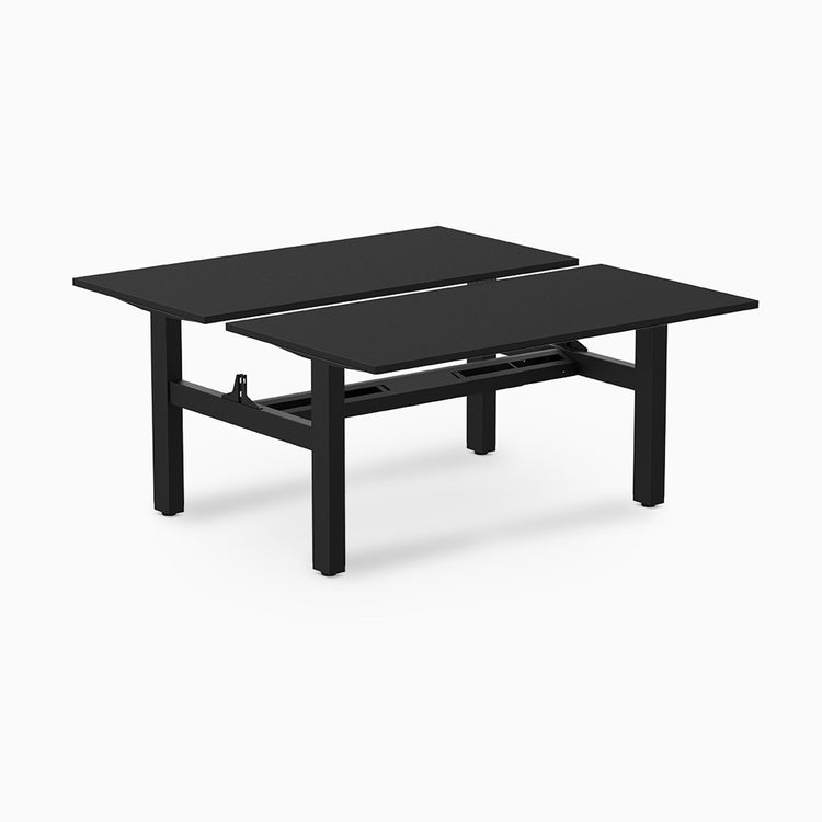 Desky Back to Back Zero Melamine Fixed Workstation