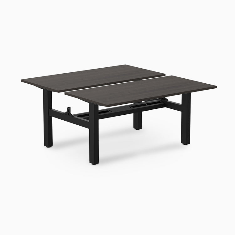 Desky Back to Back Zero Melamine Fixed Workstation