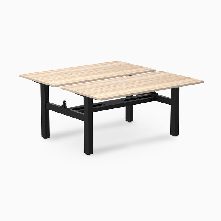 Desky Back to Back Zero Melamine Fixed Workstation
