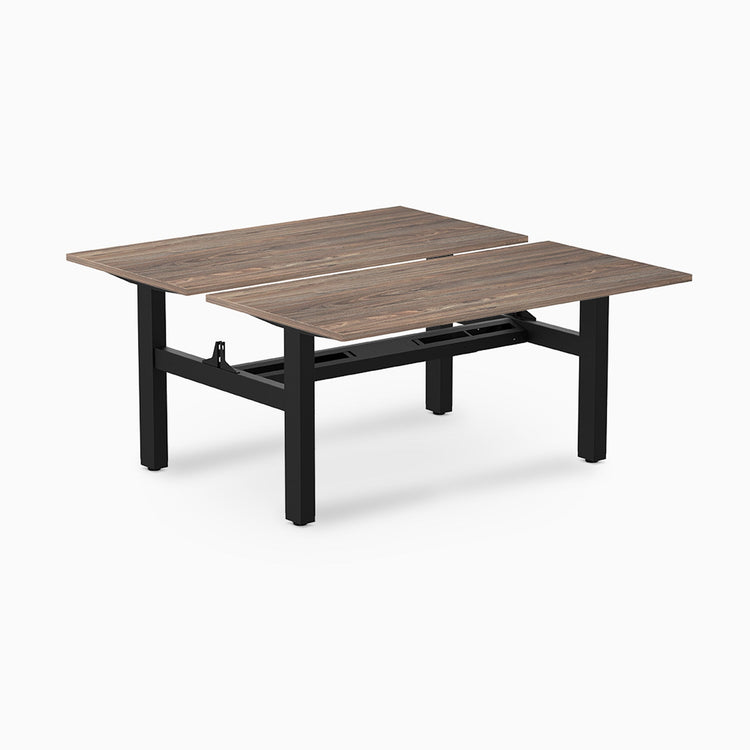 Desky Back to Back Zero Melamine Fixed Workstation