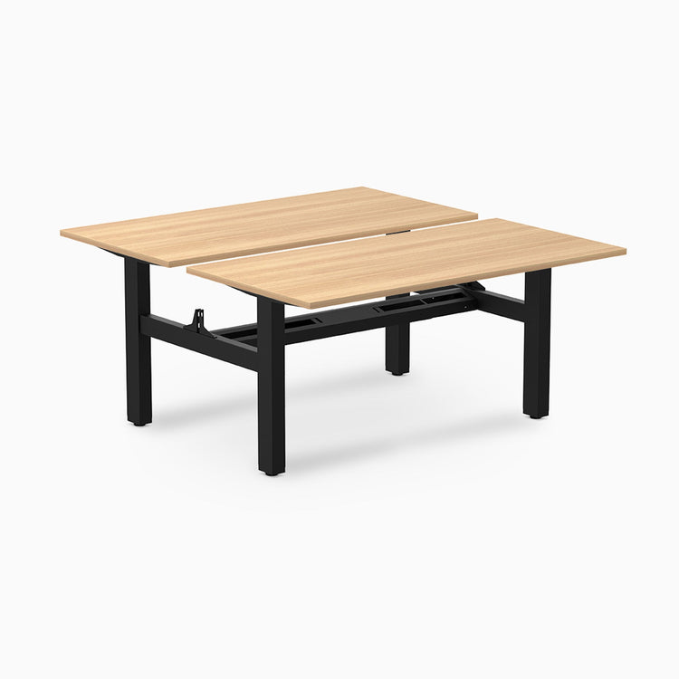 Desky Back to Back Zero Melamine Fixed Workstation