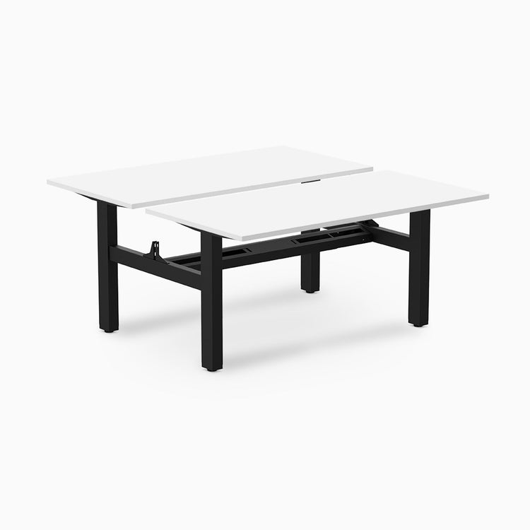 Desky Back to Back Zero Melamine Fixed Workstation