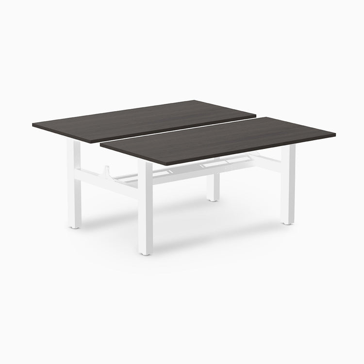 Desky Back to Back Zero Melamine Fixed Workstation