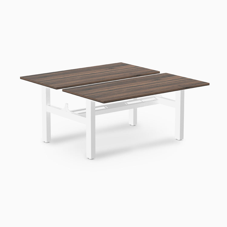 Desky Back to Back Zero Melamine Fixed Workstation