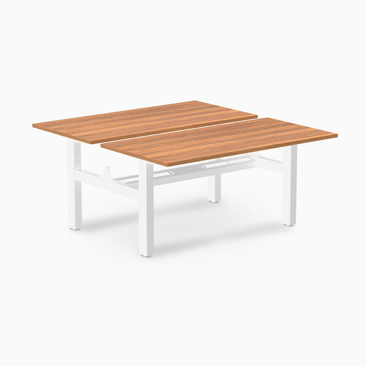 Desky Back to Back Zero Melamine Fixed Workstation
