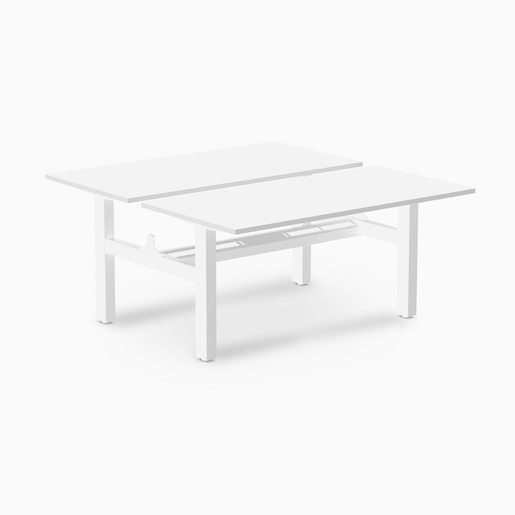 Desky Back to Back Zero Melamine Fixed Workstation