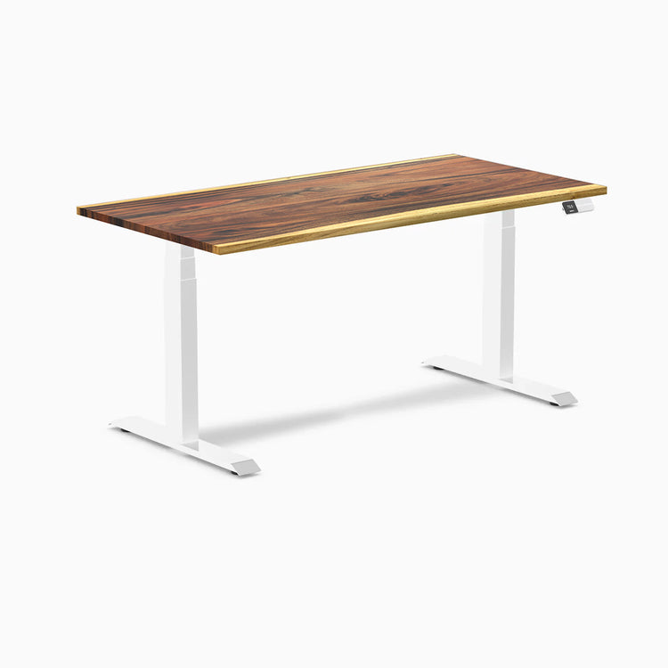 Desky Dual Hardwood Sit Stand Desk