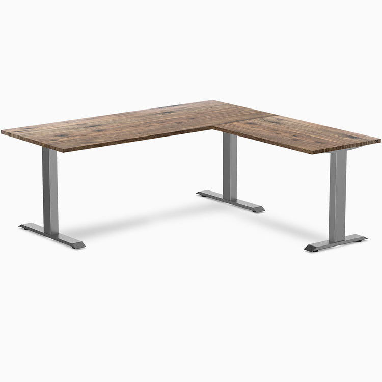Desky zero hardwood l-shape natural walnut 1800mm