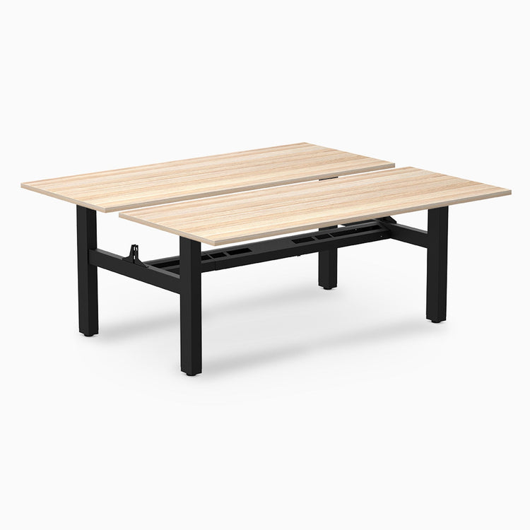 Desky Back to Back Zero Melamine Fixed Workstation
