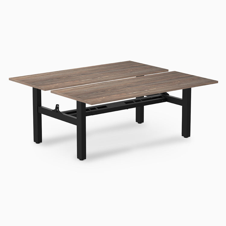 Desky Back to Back Zero Melamine Fixed Workstation