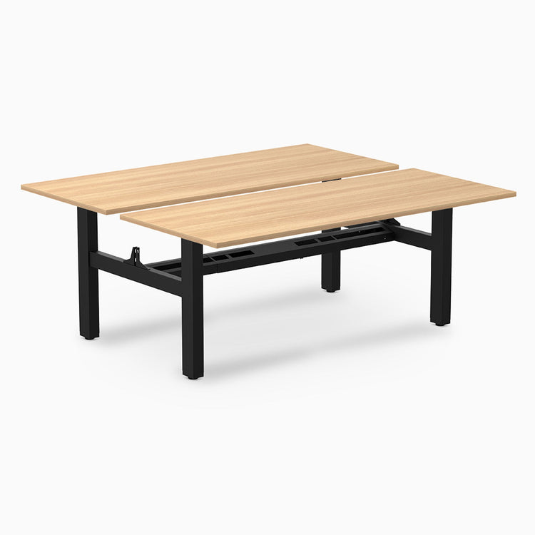 Desky Back to Back Zero Melamine Fixed Workstation