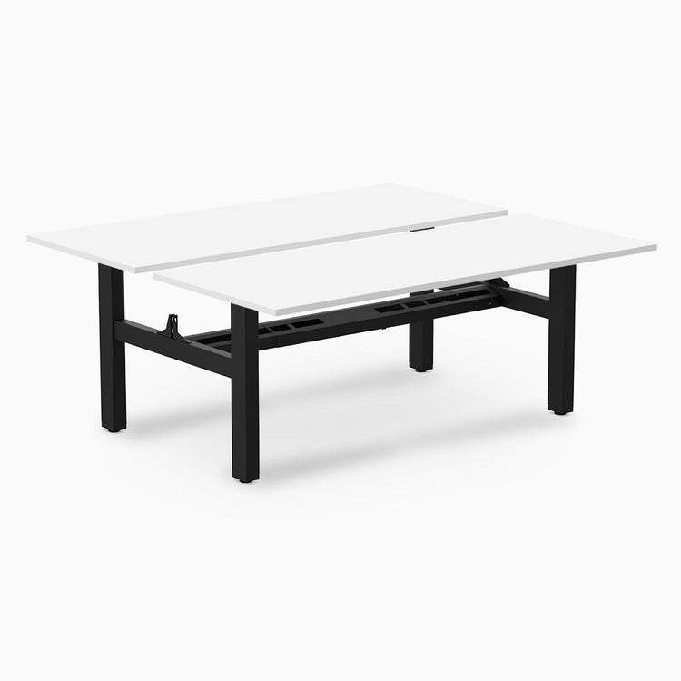Desky Back to Back Zero Melamine Fixed Workstation