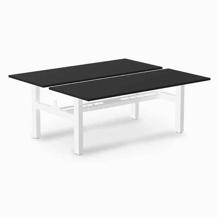 Desky Back to Back Zero Melamine Fixed Workstation