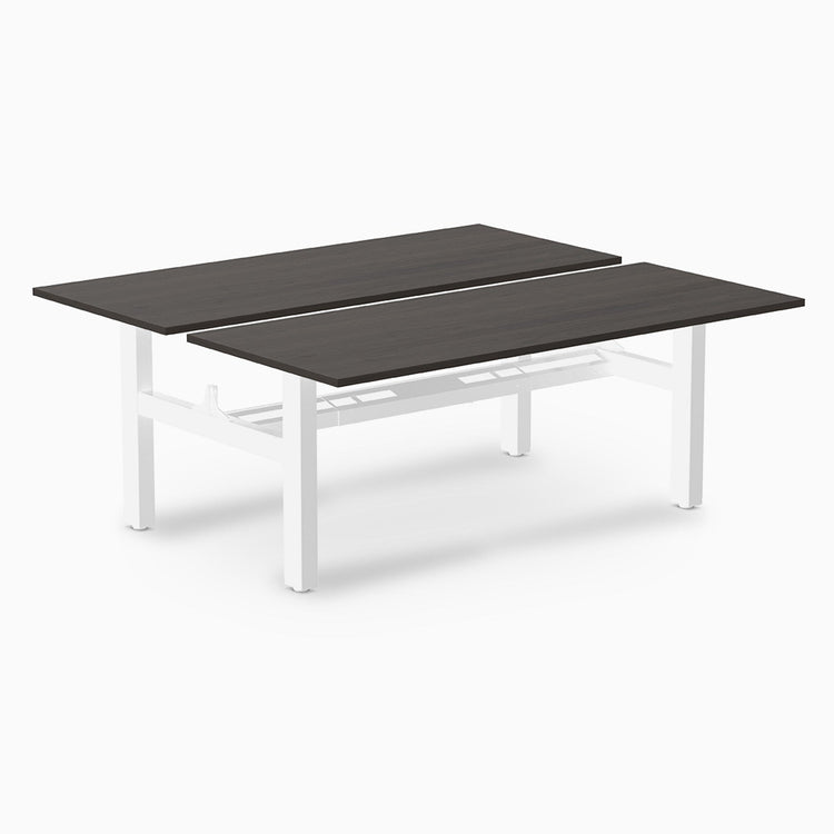 Desky Back to Back Zero Melamine Fixed Workstation