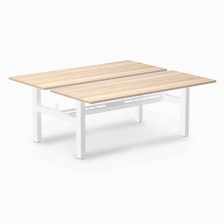Desky Back to Back Zero Melamine Fixed Workstation