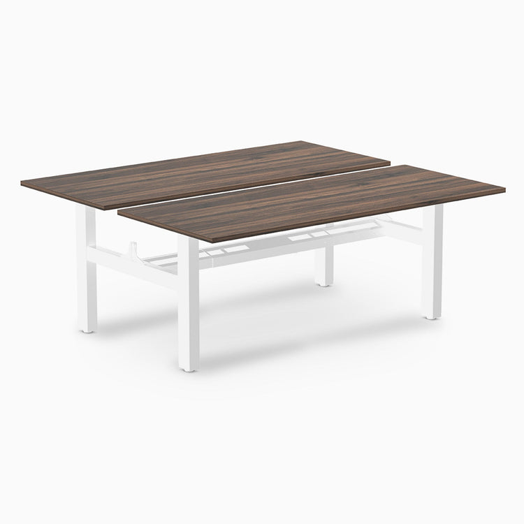 Desky Back to Back Zero Melamine Fixed Workstation