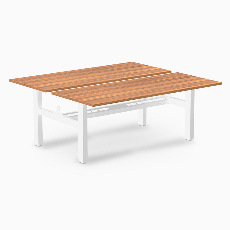 Desky Back to Back Zero Melamine Fixed Workstation