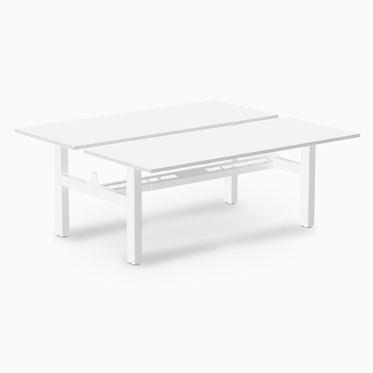 Desky Back to Back Zero Melamine Fixed Workstation