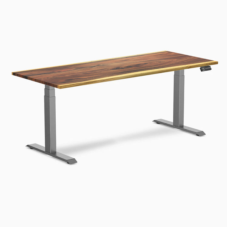 Desky Dual Hardwood Sit Stand Desk
