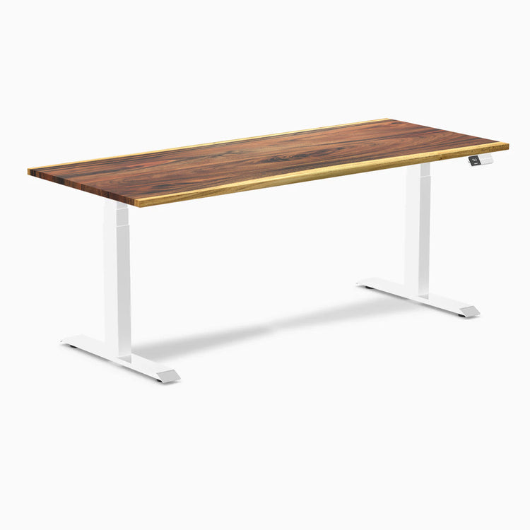 Desky Dual Hardwood Sit Stand Desk