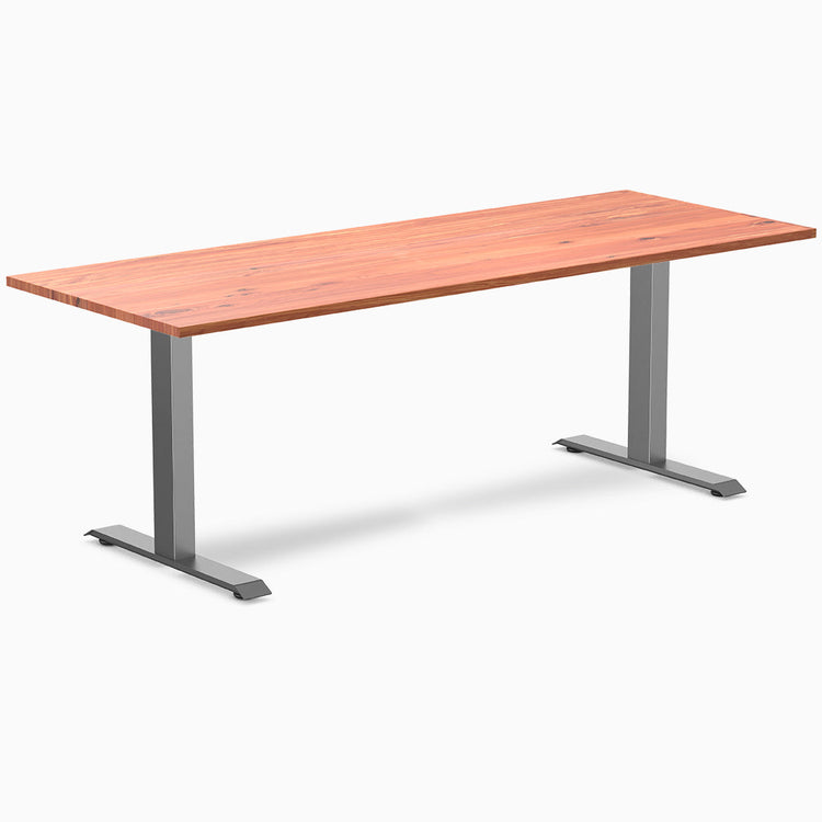 2000mm fixed desky softwood office desk red cedar
