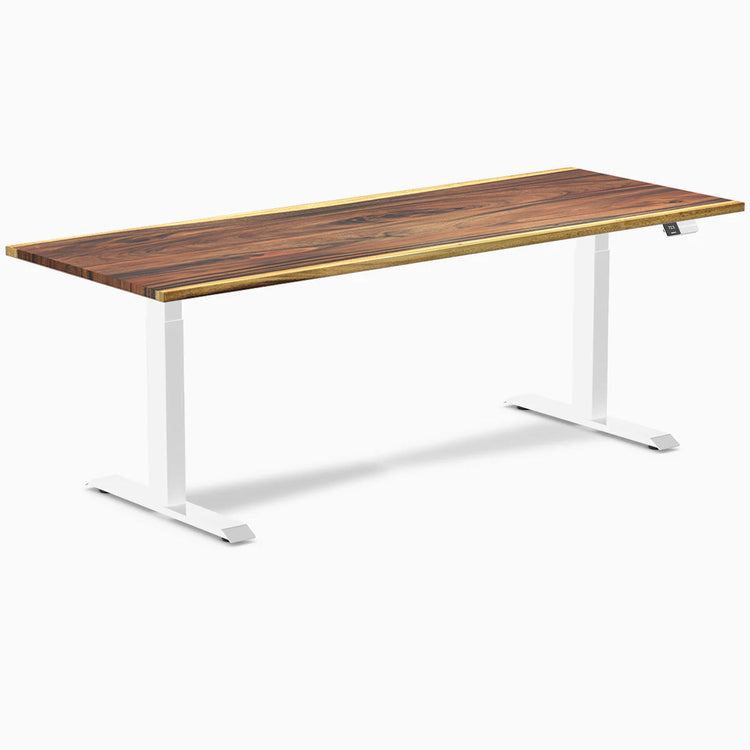 Desky Dual Hardwood Sit Stand Desk