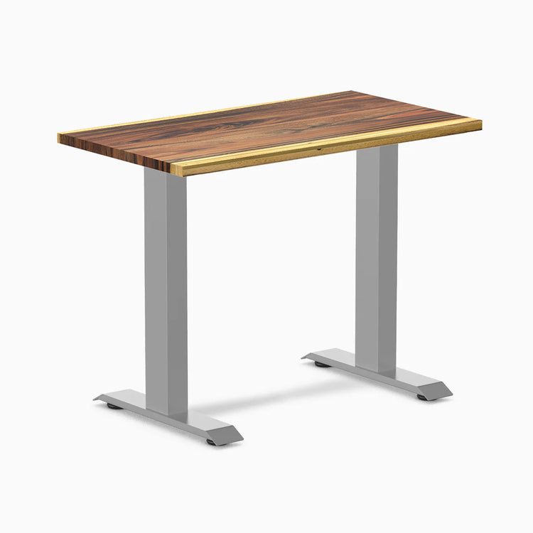Desky Zero Mini Hardwood Office Desk-Fixed Desks-Desky-Saman-900x500mm-Grey-DeskyÌâå¨ Australia