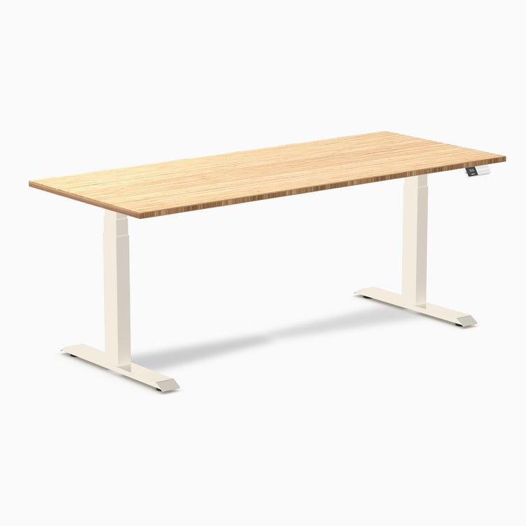 Desky Dual Bamboo Sit Stand Desk