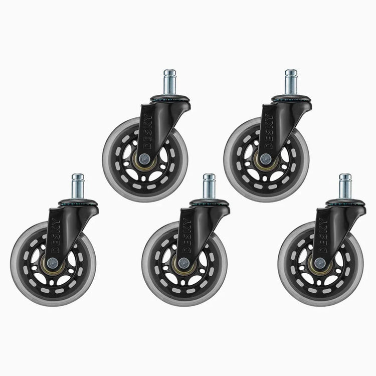 Desky Office Chair Caster Wheels-Casters-Desky-Clear-DeskyÌâå¨ Australia