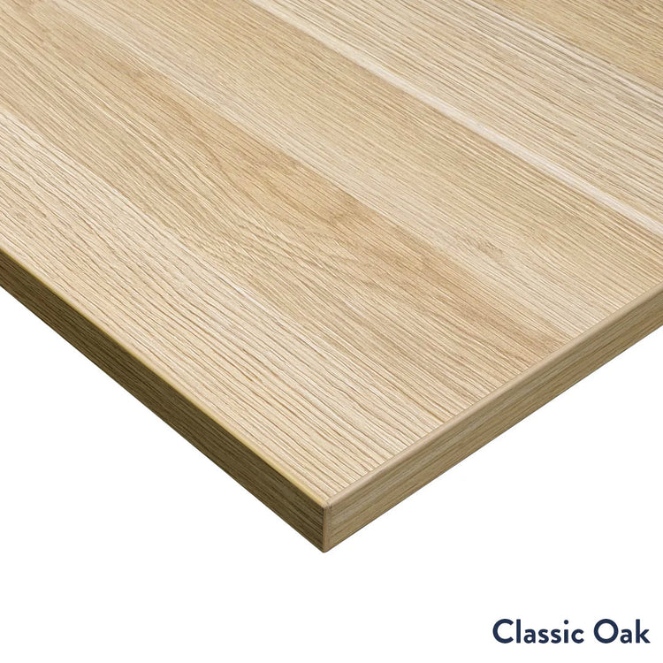 Classic oak melamine desktop finish - Desky