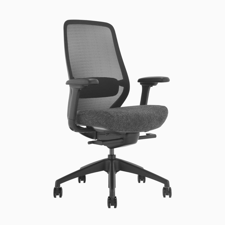 Black coilflex office chair