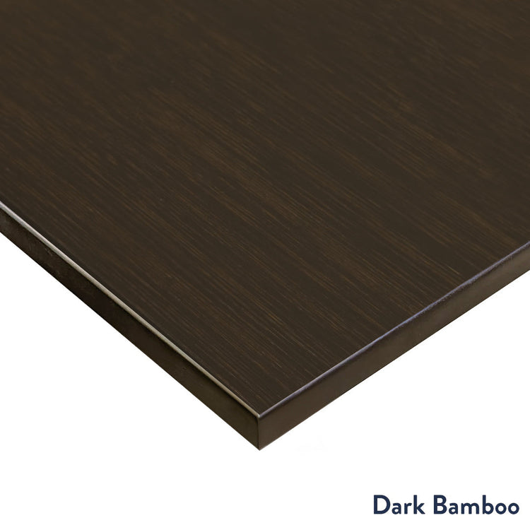 Desky Zero Mini Bamboo Office Desk-Fixed Desks-Desky-Bamboo-800x500mm-Matte Black-Desky® Australia