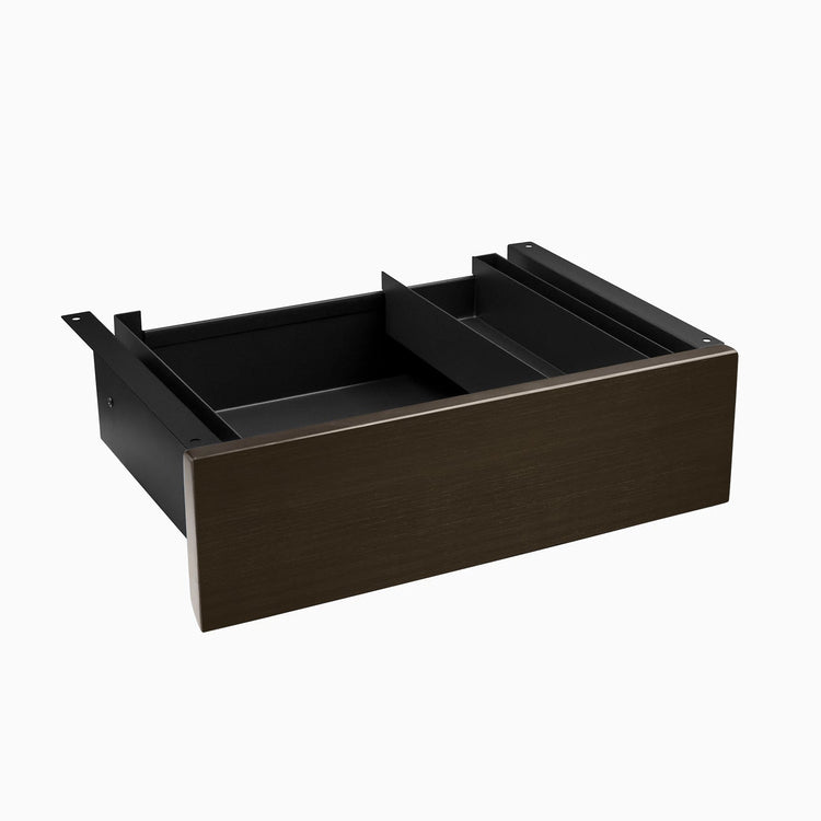 Desky Minimal Under Desk Drawer-Drawers-Desky-Dark Bamboo-Black-DeskyÌâå¨ Australia