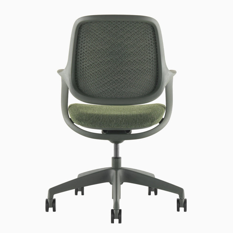 Green low back mesh chair - Desky