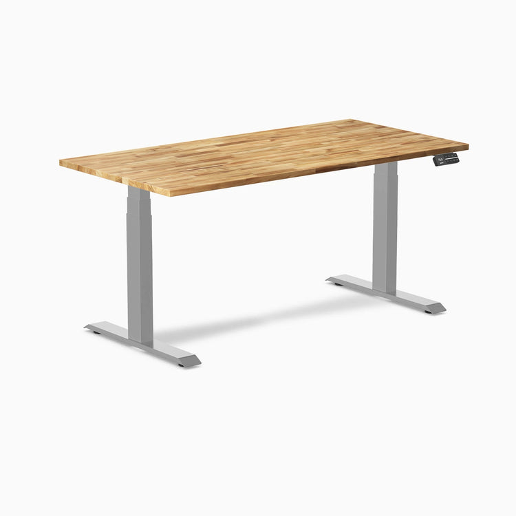 Desky Dual Hardwood Sit Stand Desk