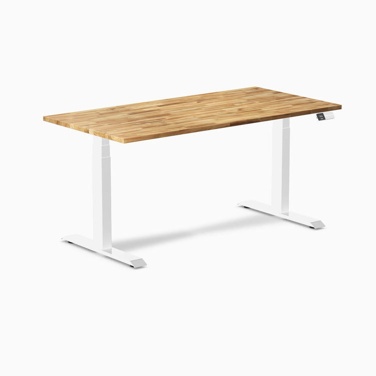 Desky Dual Hardwood Sit Stand Desk