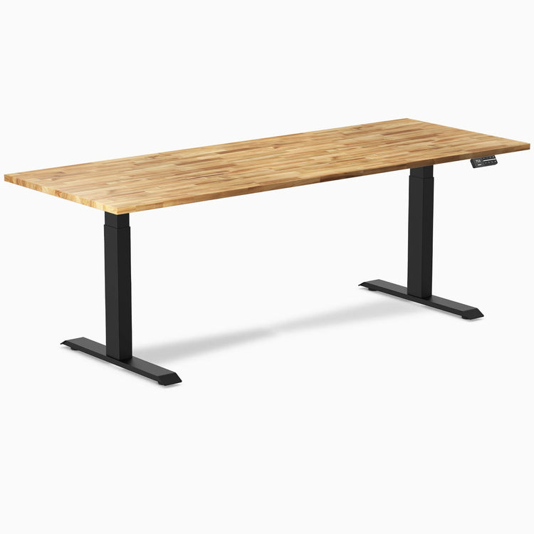 Desky Dual Hardwood Sit Stand Desk