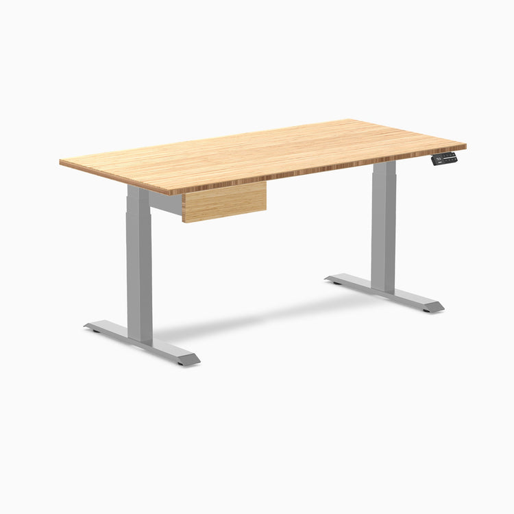Desky Dual Bamboo Standing Desk With Drawer detail view 12