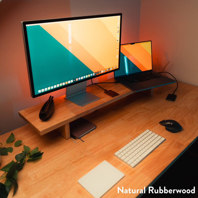 Desky Dual Rubberwood Sit Stand Desk-DeskyÌâå¨ Australia