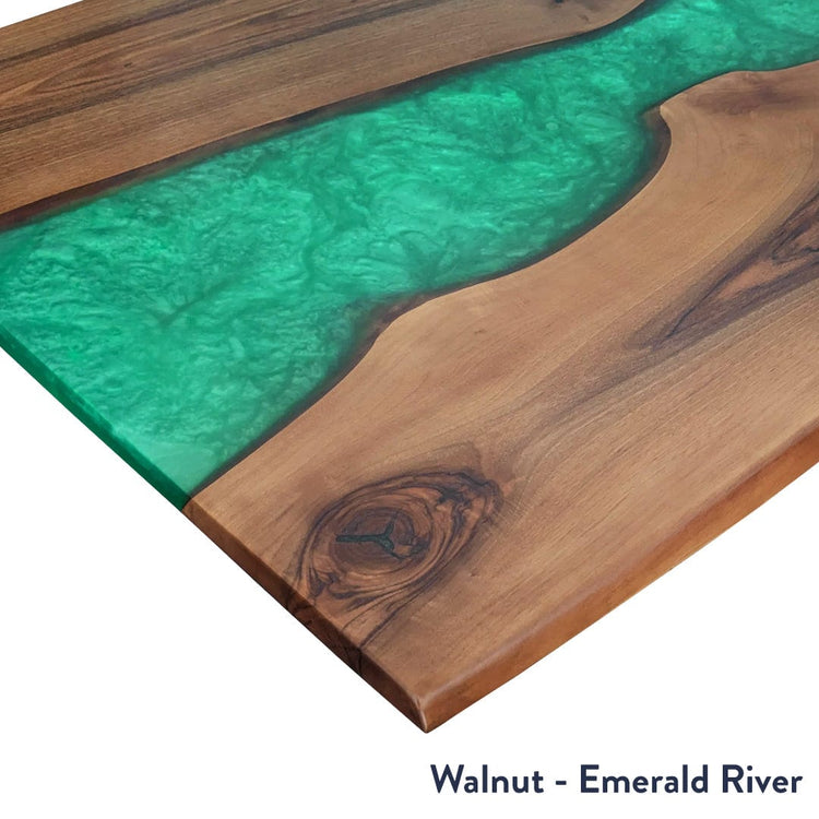 Desky Resin Hardwood Desk Tops-Pheasantwood Navy River DeskyÌâå¨